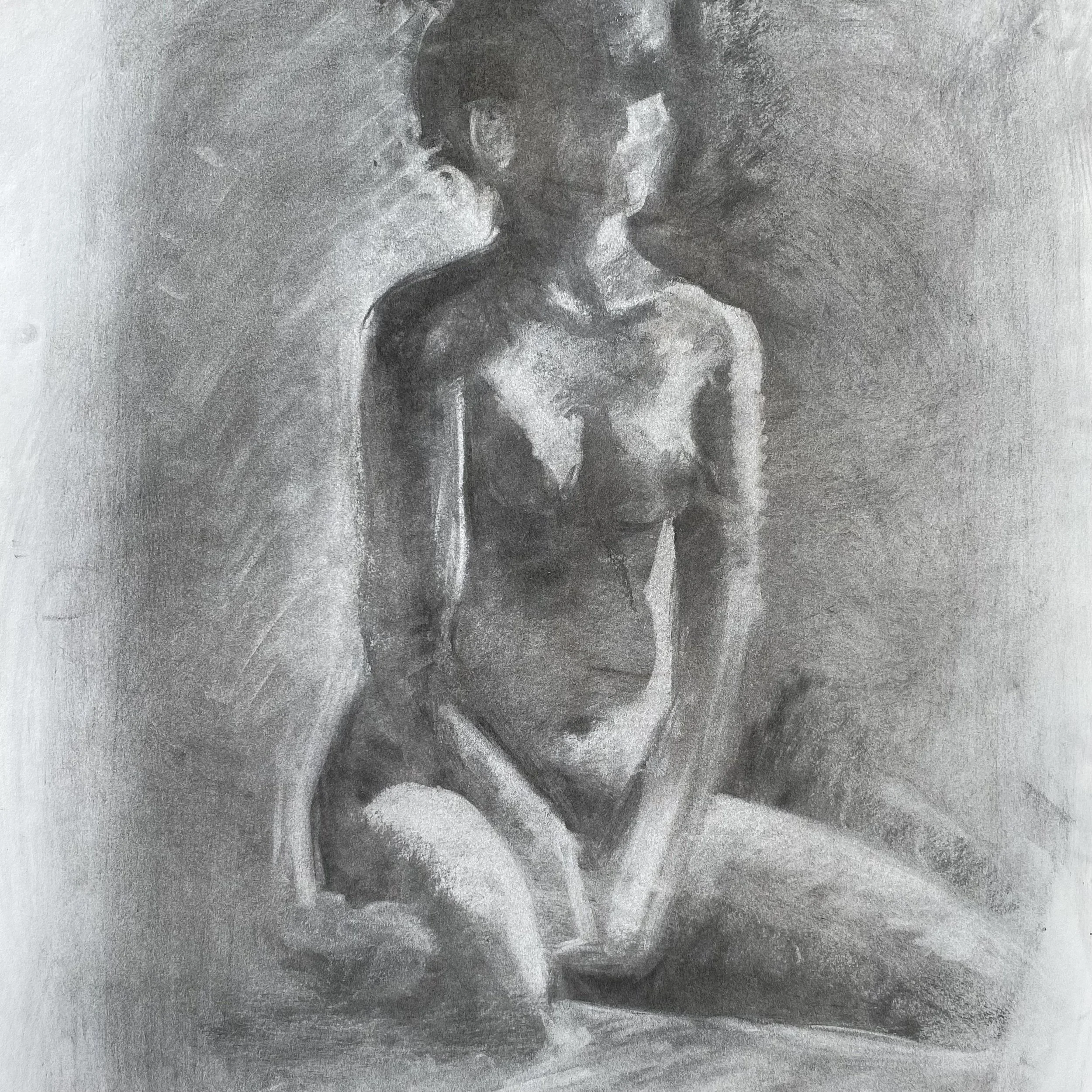 NUDE - Charcoal on Paper