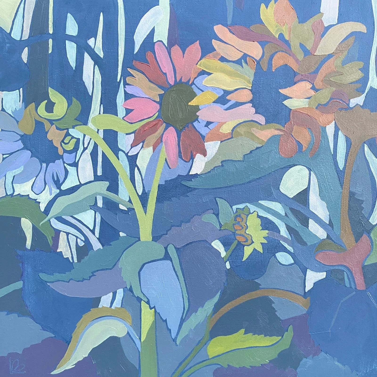 Abstract Sunflowers, 15 August 10-4pm