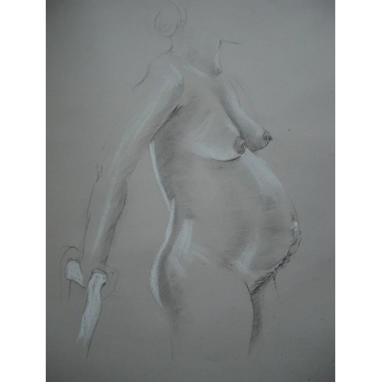       NUDE - Charcoal on Paper