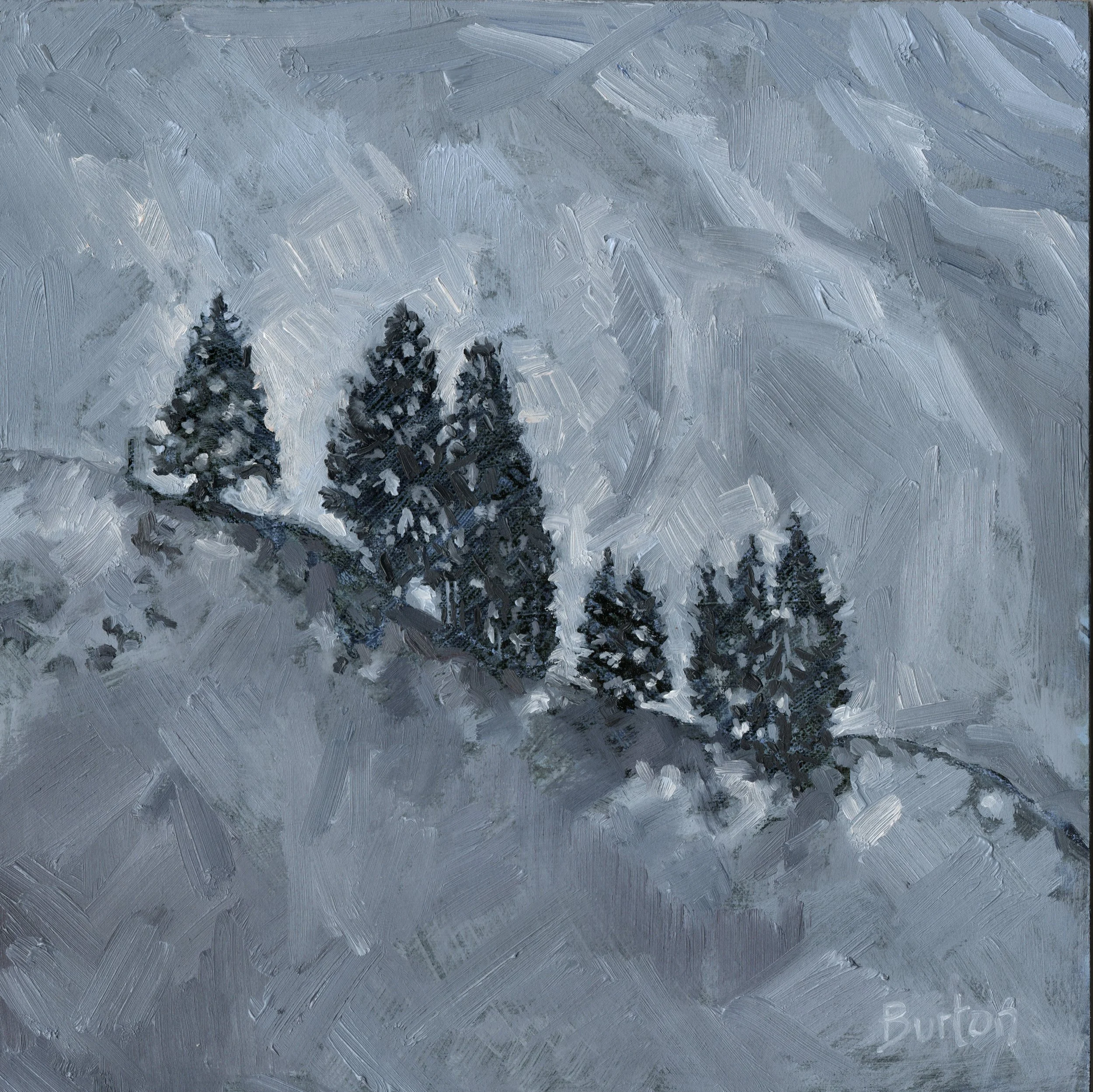 SIMPLICITY. 8” x 8” oil on board £95