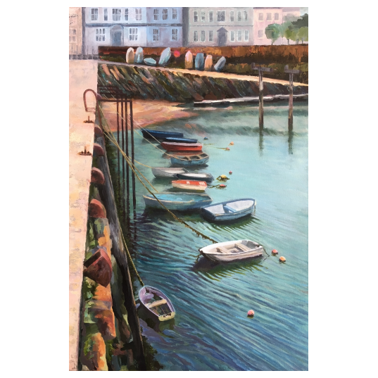 FOLKESTONE HARBOUR I - ACRYLIC ON BOARD - SOLD
