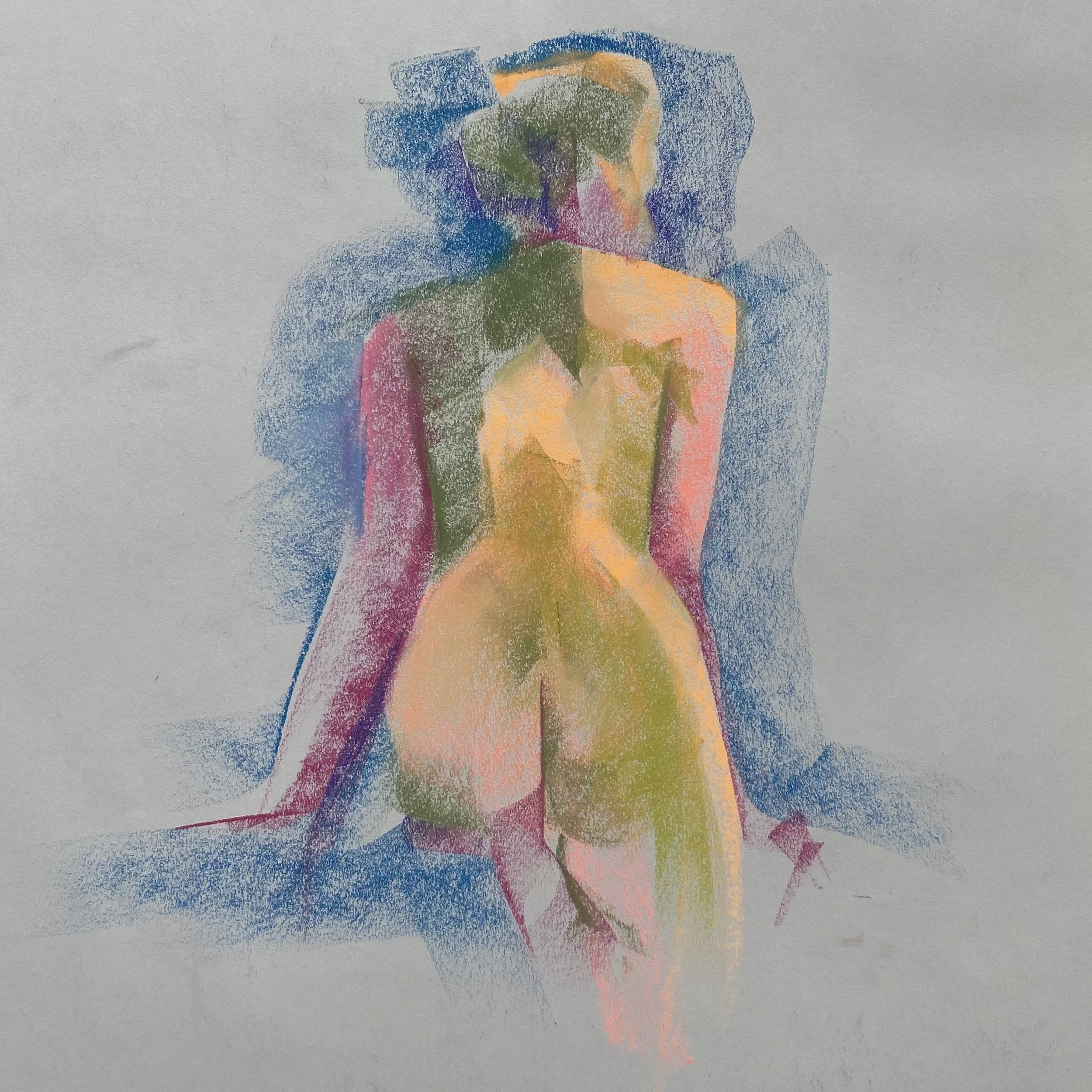 NUDE - Pastel on Paper