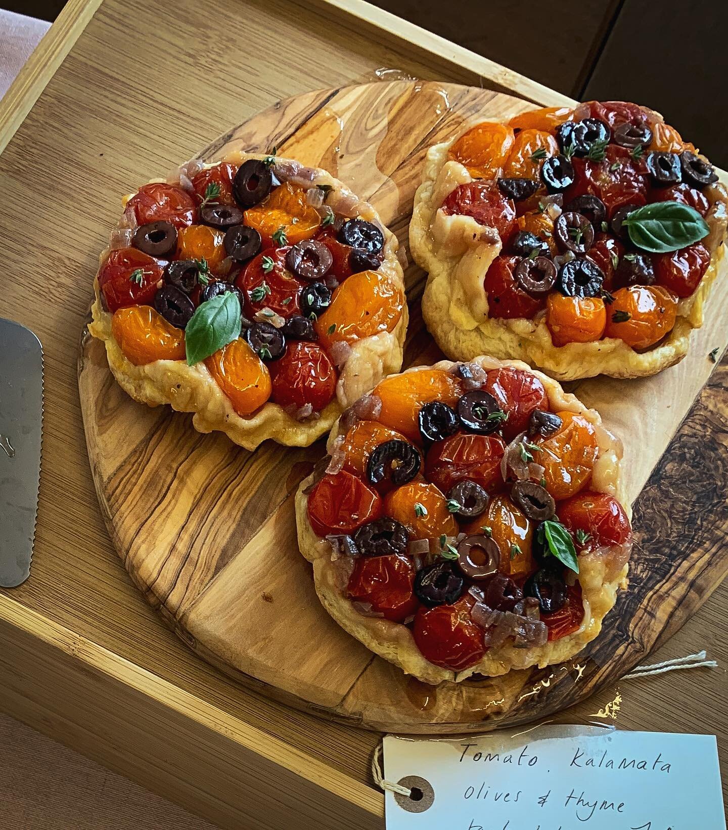 Cracking day at Ringmer Community Market yesterday.
On offer: tart tatins with tomato, thyme and kalamata olivea, fennel and feta, and beetroot with goats cheese.
Also using up an abundance of homegrown rhubarb to make some rhubarb, rose and frangipa