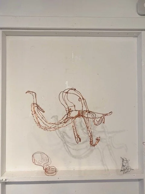 Copper Octopus from 'Oh hey' march 2024 Bolinas Gallery