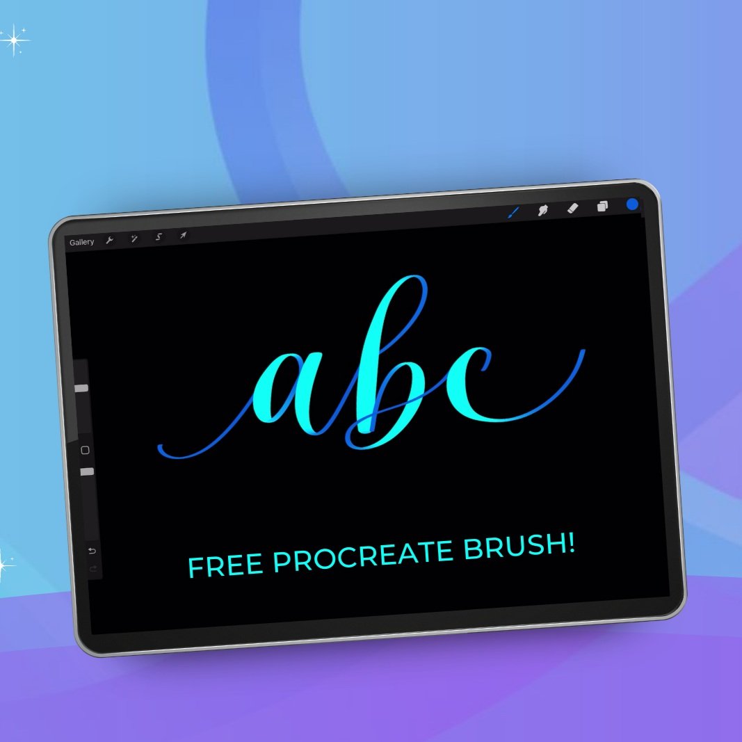 Modern Calligraphy Brush - iPad Lettering