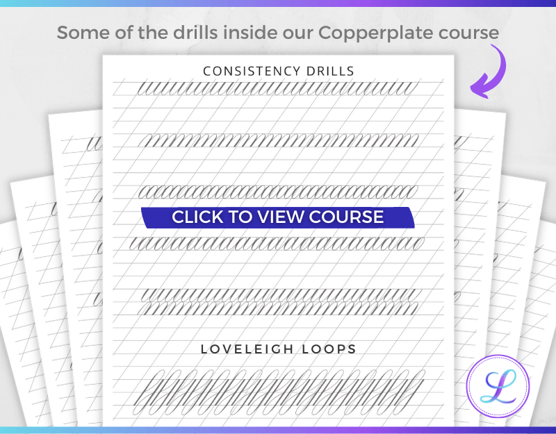 Copperplate Alphabet Letter By Letter [+ Free Worksheet] — Loveleigh Loops