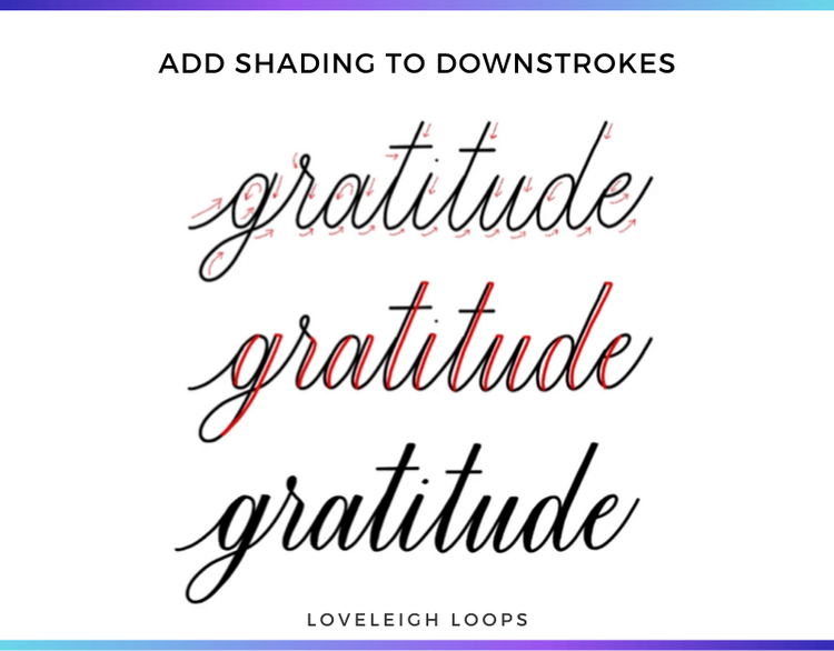 How To Learn Calligraphy From Scratch [FREEBIES] — Loveleigh Loops
