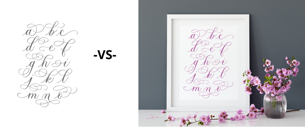 Download How To Make Super Simple Calligraphy Mockups In Procreate Loveleigh Loops