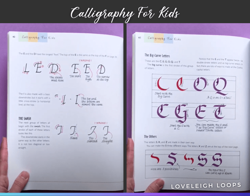 Best Calligraphy Books 2024 [Beginners, Kids + More] — Loveleigh Loops