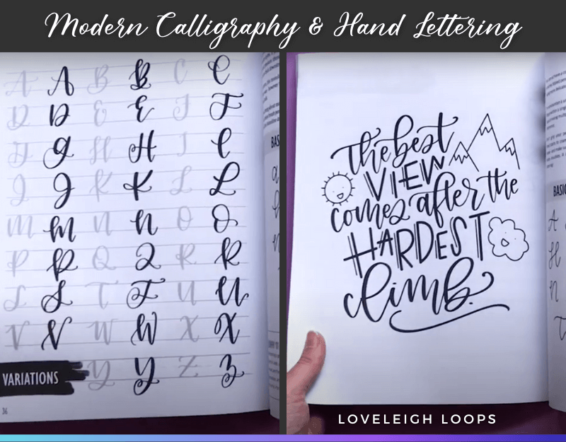 calligraphy set for beginners: Simple Guide to Hand Lettering and Modern  Calligr