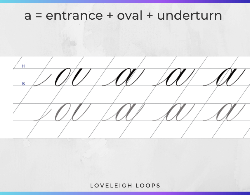 Copperplate Alphabet Letter By Letter Free Worksheet Loveleigh Loops Copperplate Alphabet Letter By Letter Free Worksheet Loveleigh Loops