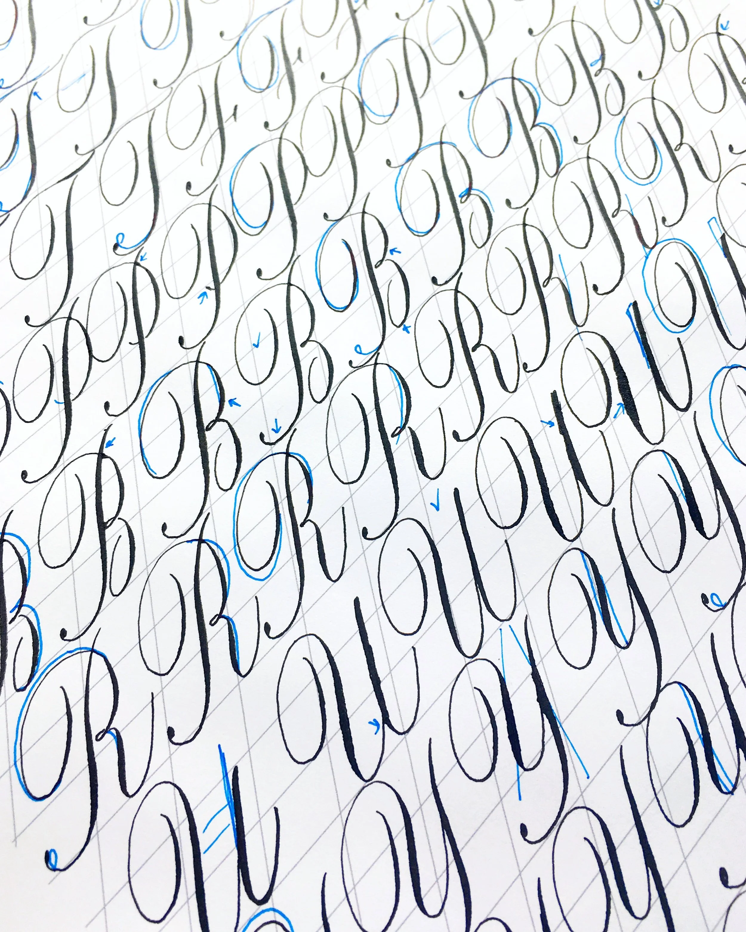 Copperplate Alphabet Letter By Letter [+ Free Worksheet] — Loveleigh Loops
