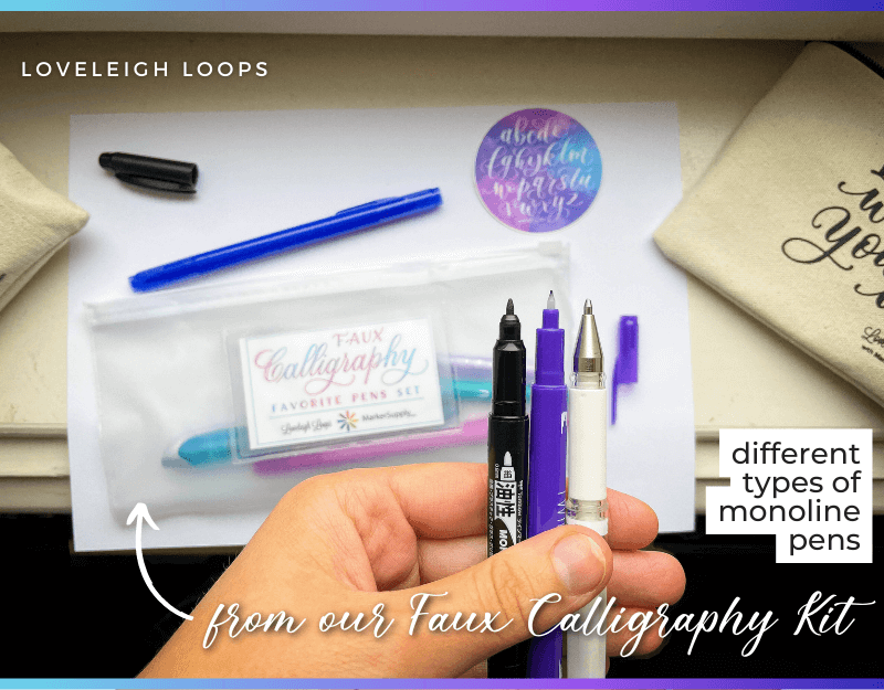 How to Hold Brush Pens for Lettering — Loveleigh Loops