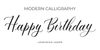 Happy Birthday Calligraphy Tutorial: Free Worksheet — Loveleigh Loops