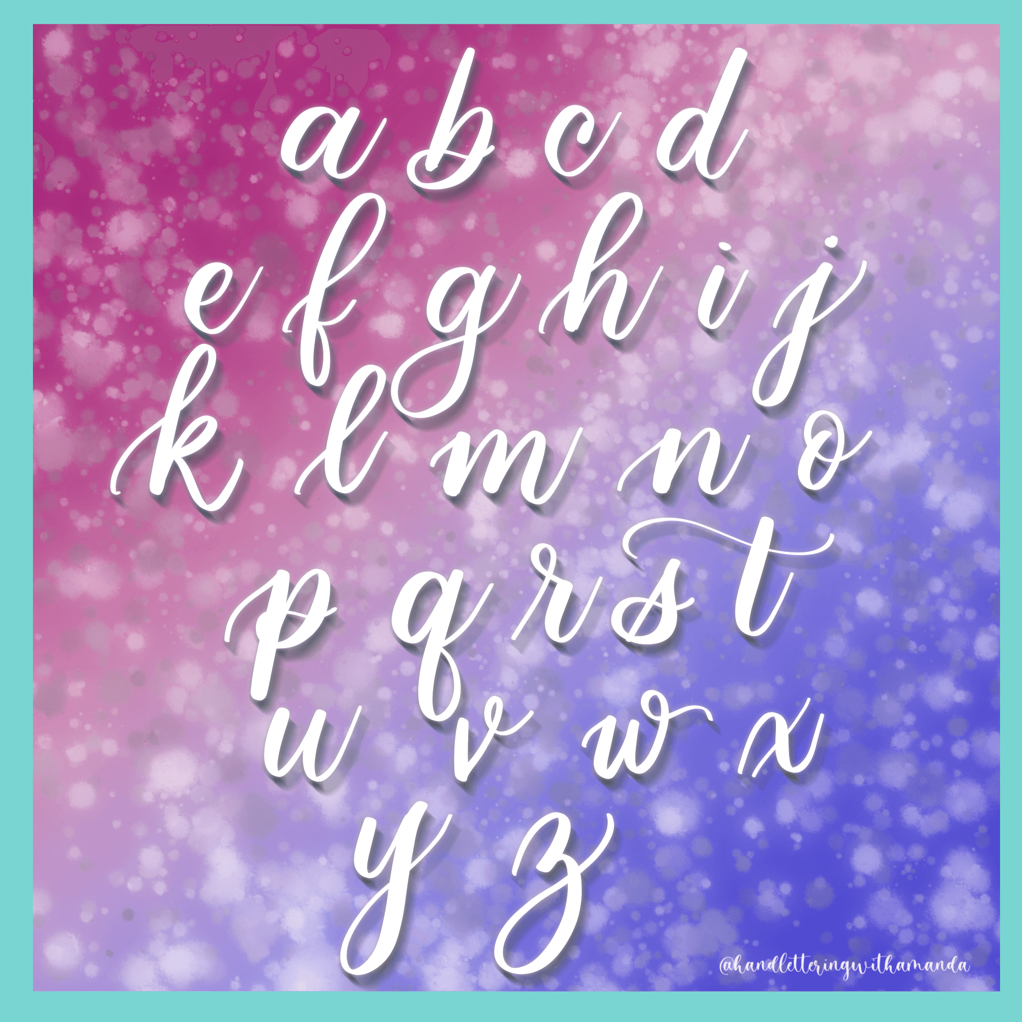 Calligraphy Lettering Guide