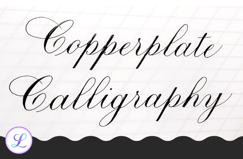 Copperplate calligraphy example