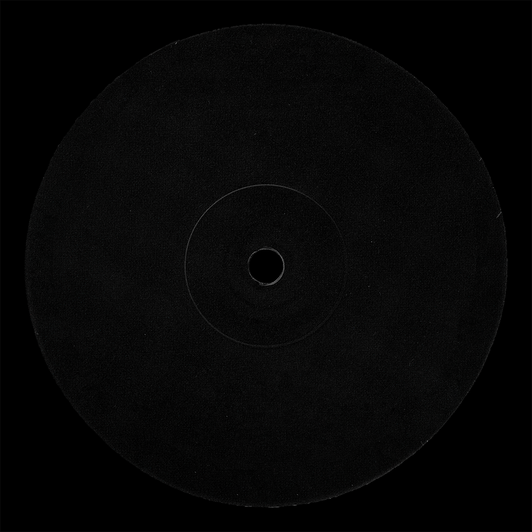 Blank vinyl record label mockup PSD for editable music packaging designs