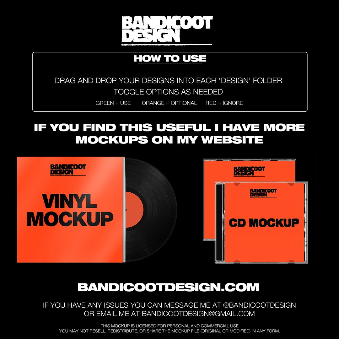 Instructions for editing the vinyl PVC sleeve Photoshop mockup