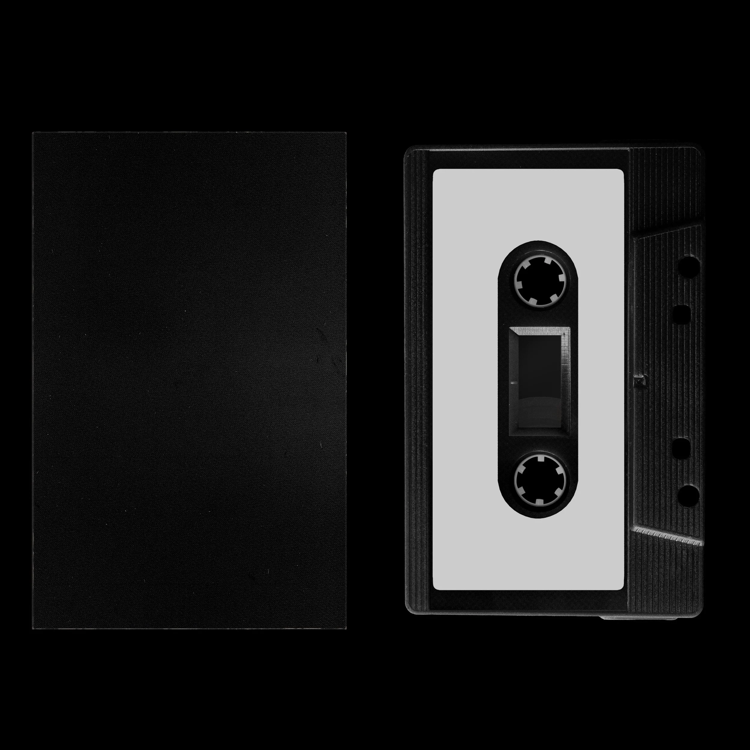 Cardboard cassette sleeve mockup PSD for music packaging design