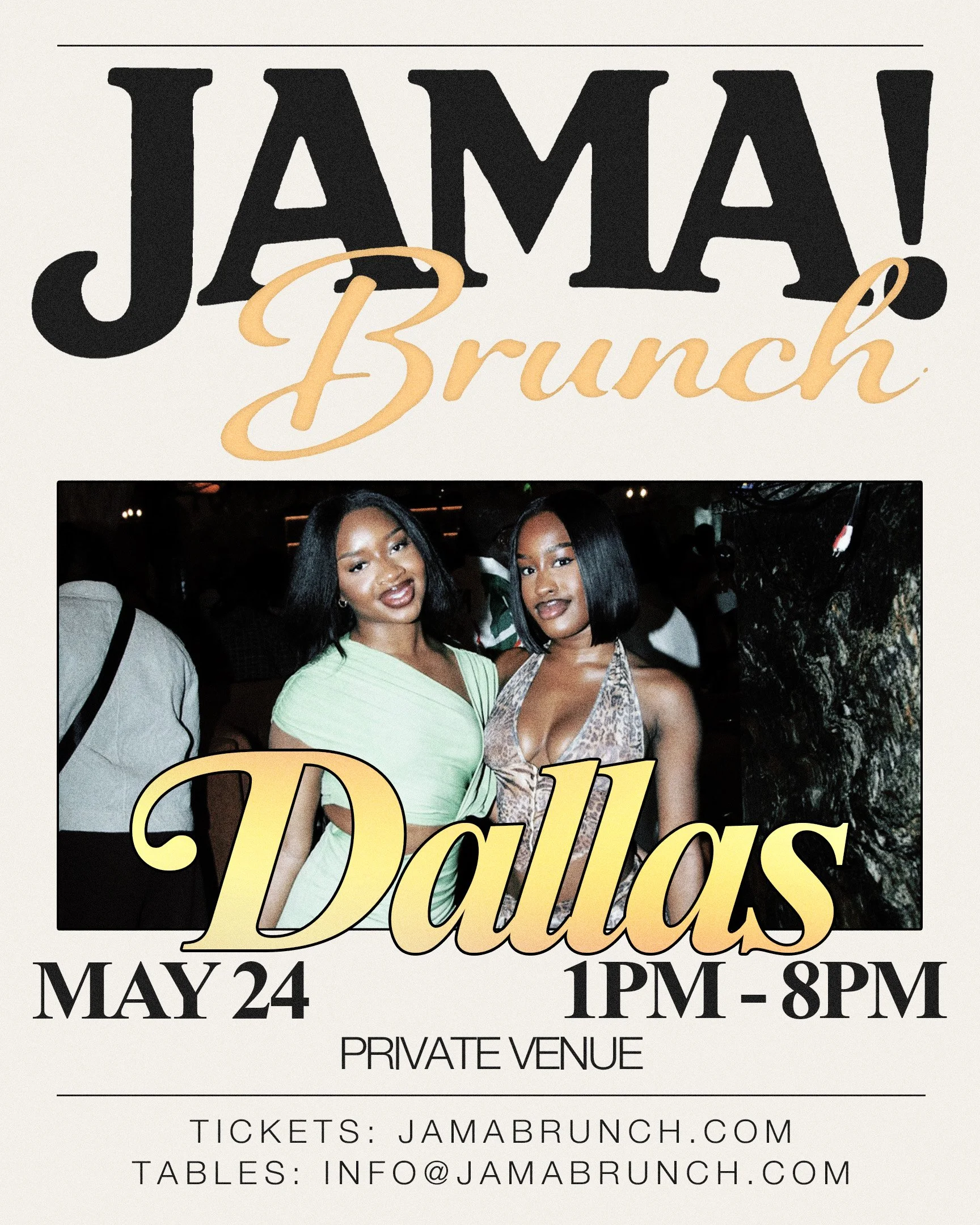 JAMA! Brunch Dallas Poster by Bandicoot Design
