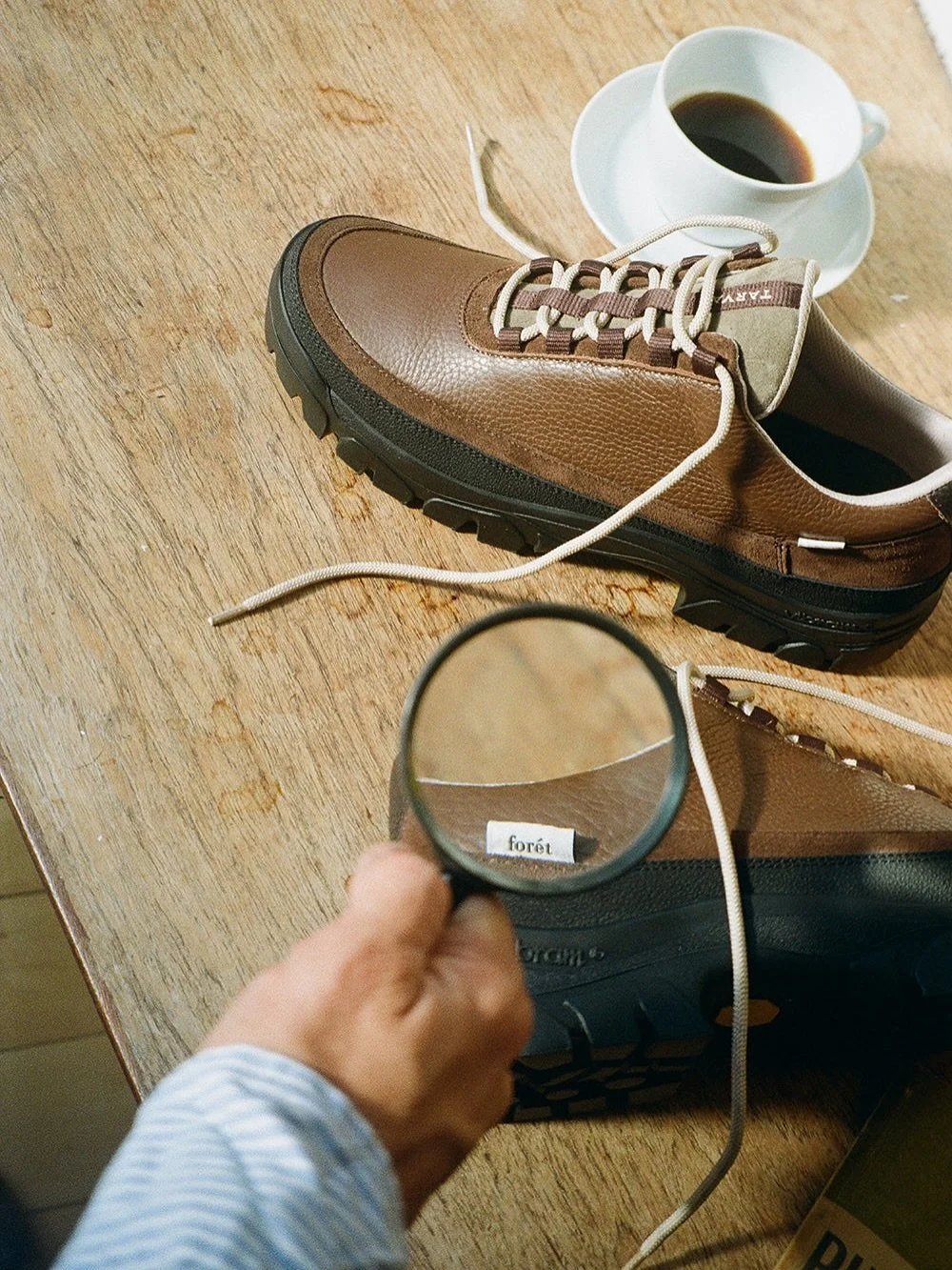 @foretstudio x @tarvasfootwear - Easy Hiker.
&mdash;
Tarvas and Danish label for&eacute;t unite to present two earthy new takes on the Easy Hiker.

Built for versatility and everyday wear, the two iterations  feature a premium mix of full-grain leath