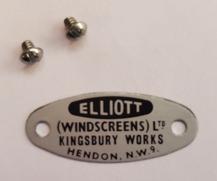Elliott Windshield Tag
