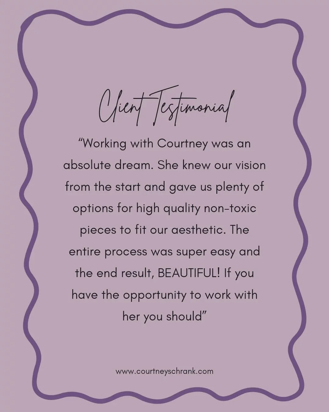 There&rsquo;s nothing better than hearing from the women I get to design for 🖤

Whether it&rsquo;s creating a healthier home, making a space feel just like them, or designing a room that finally functions for real life - these kind words mean the wo