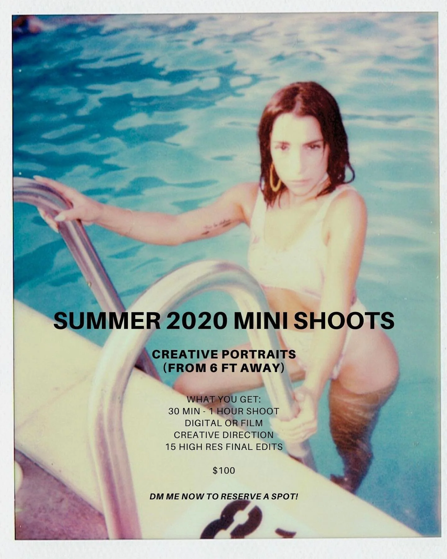 Good morning friends! I just wanted to drop in here let you guys know I&rsquo;m now offering mini creative portrait shoots for the rest of the summer along with any other photo services you may need! I have some fresh new ideas and I&rsquo;d love to 