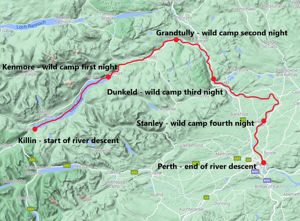 Scotland Loch Tay and River Tay Descent (5 days from £645) Level ...