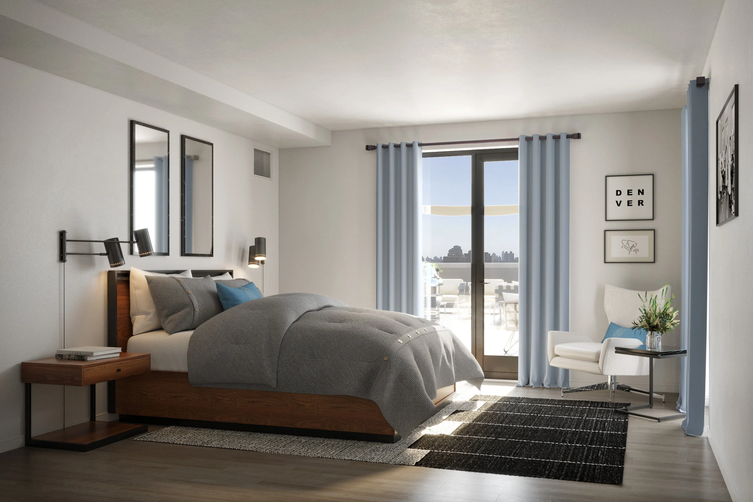 Master Bedroom Staging Design