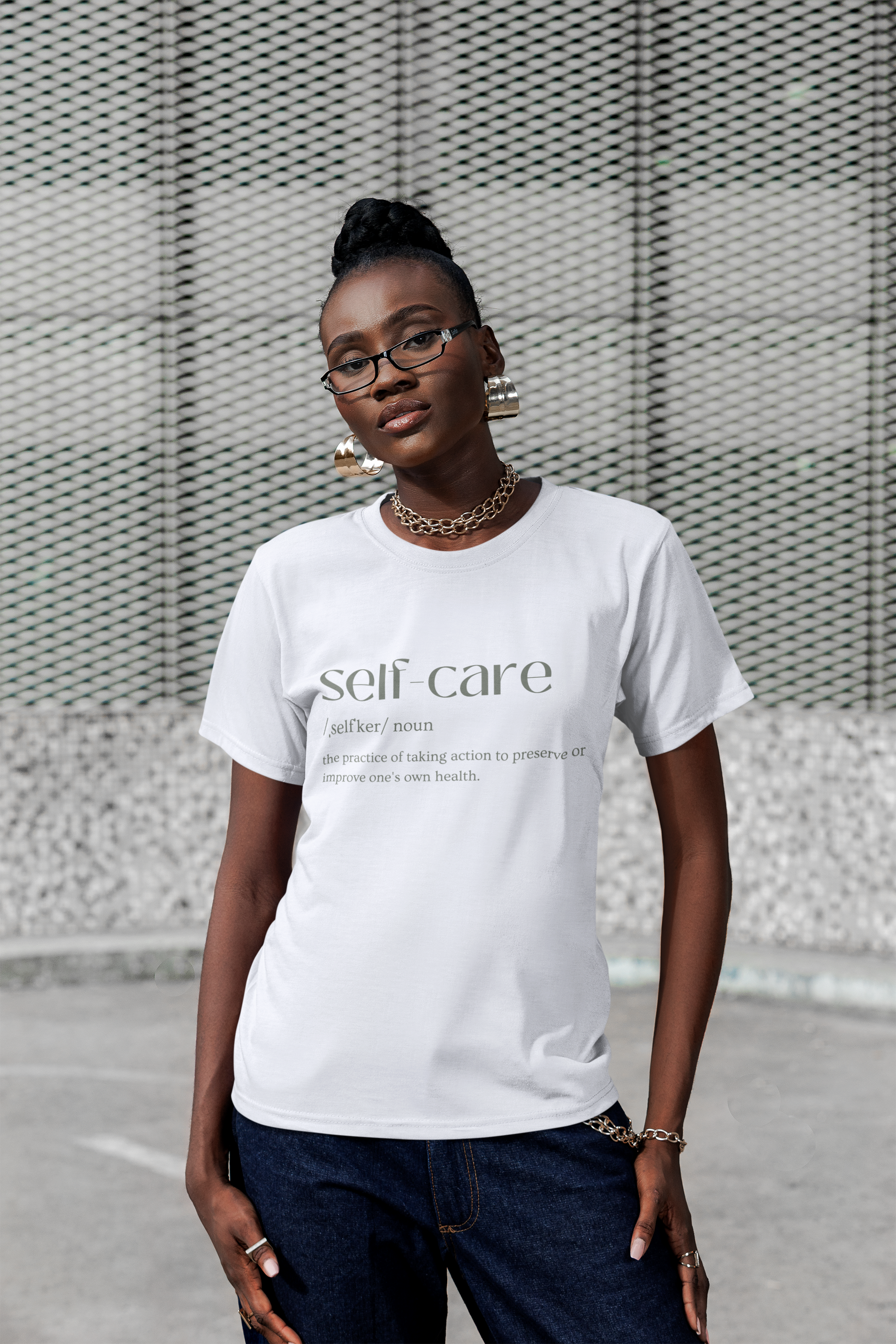 Self Care Oversized Shirt (White)
