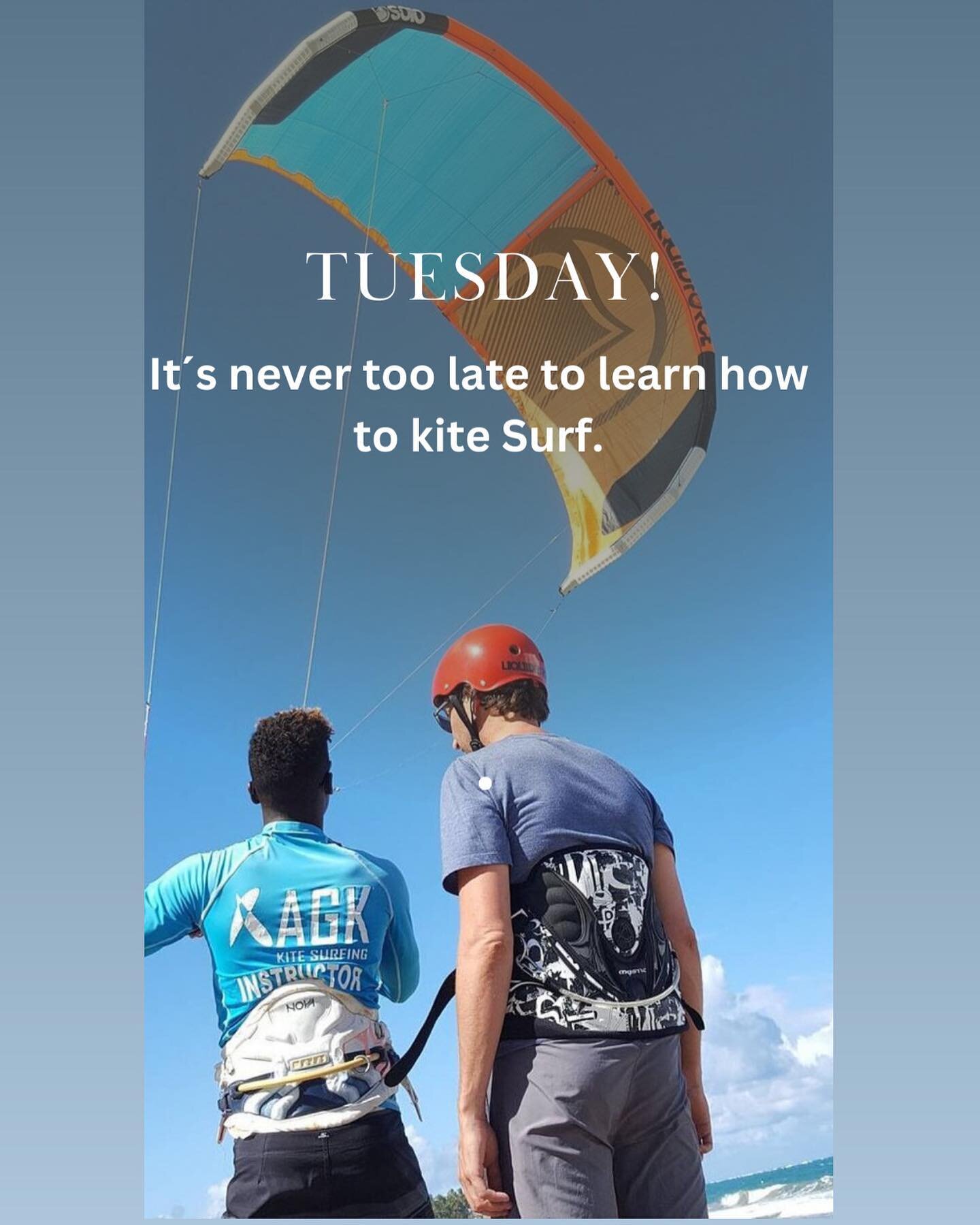 It&rsquo;s true it&rsquo;s never to late to learn how to kite Surf.. 

Come and try it out. Age doesn&rsquo;t matter !!! 🥰🌊🏝🏖