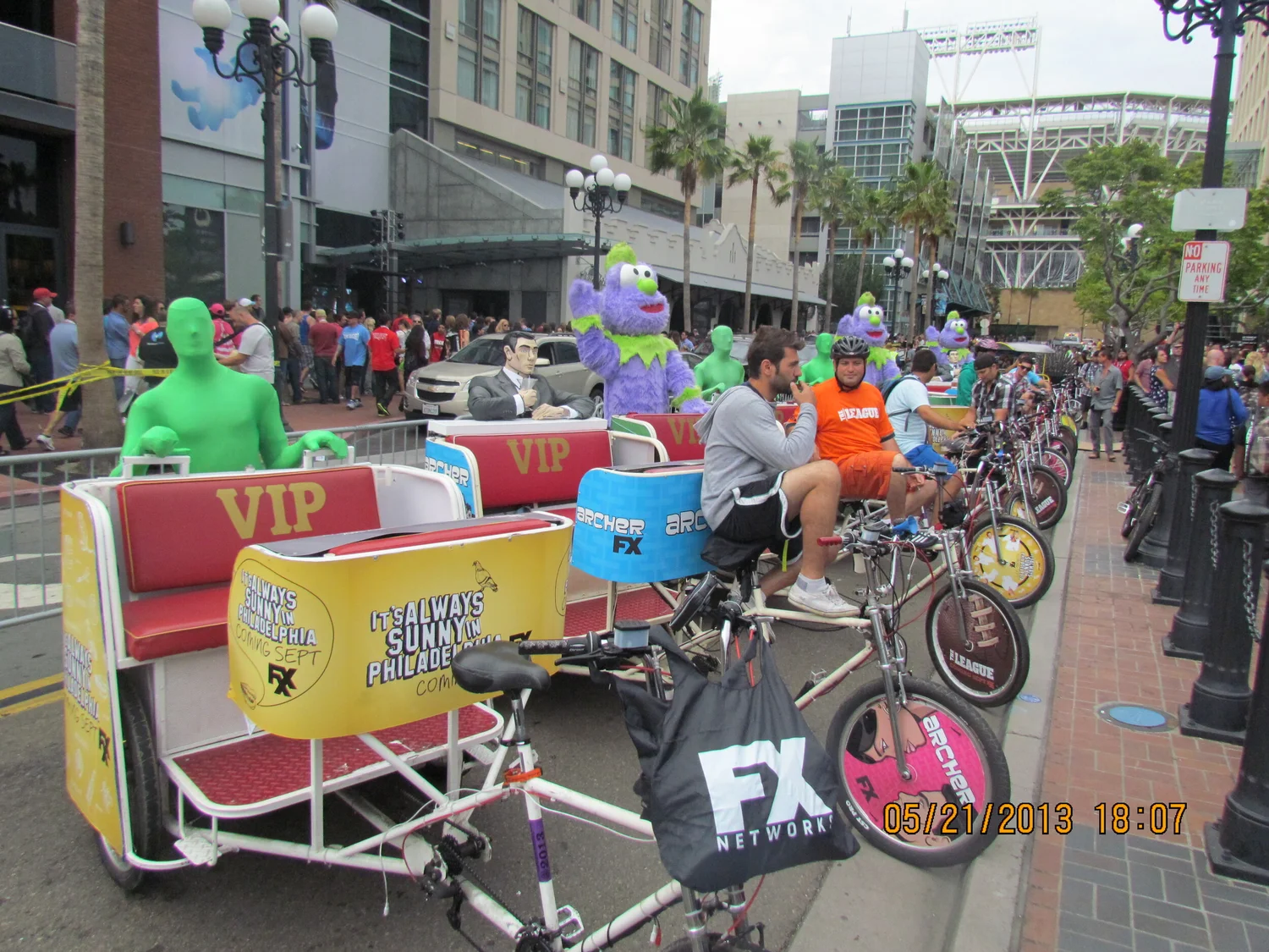 Pedicabs wrapped for a brand activation