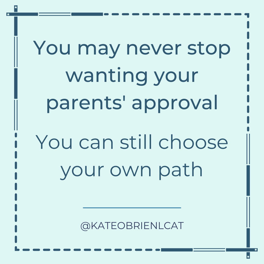 It would be nice to think our parents' opinions didn't impact us so deeply, but they do.⠀⠀⠀⠀⠀⠀⠀⠀⠀
⠀⠀⠀⠀⠀⠀⠀⠀⠀
You may spend the rest of your life looking to get that approval from them. At the end of the day, though, the life that you're living is your