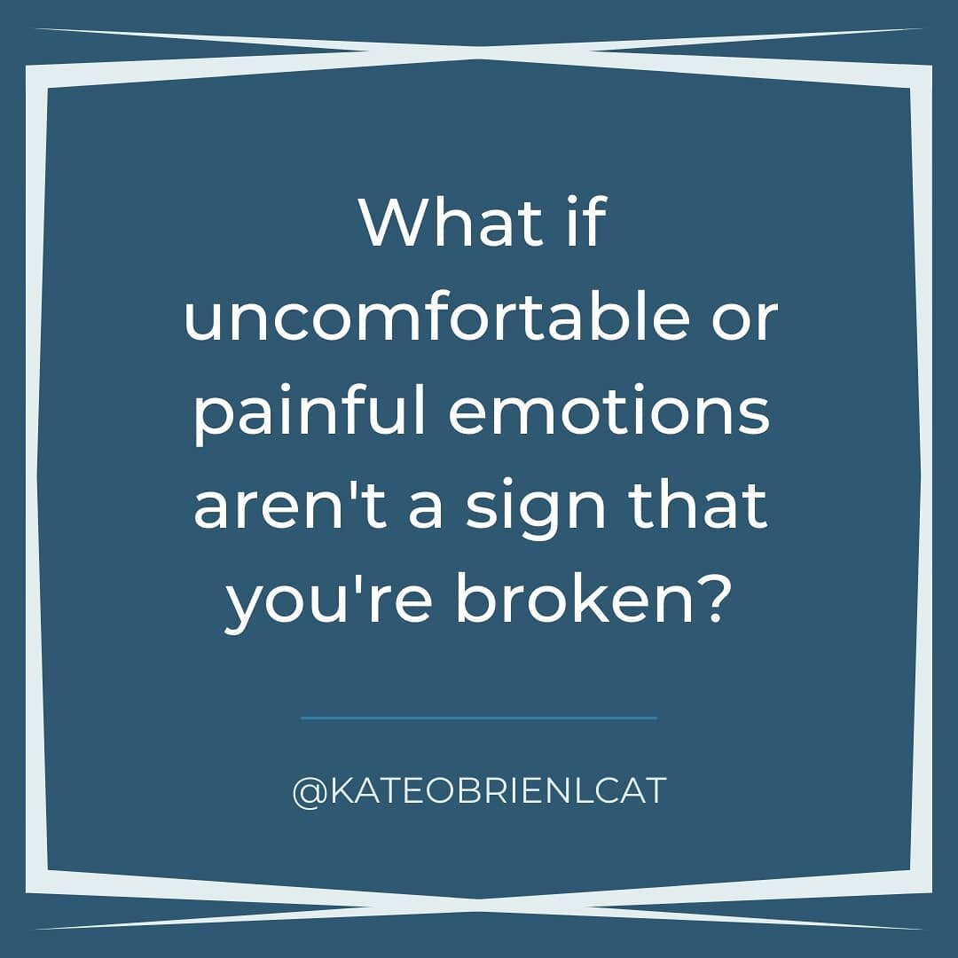 Feelings are information. Having a certain set of feelings doesn't mean you're broken (even if you feel that way).

So often I've heard, &quot;I shouldn't be feeling this way.&quot; The tricky thing is that feelings don't always follow a logical patt