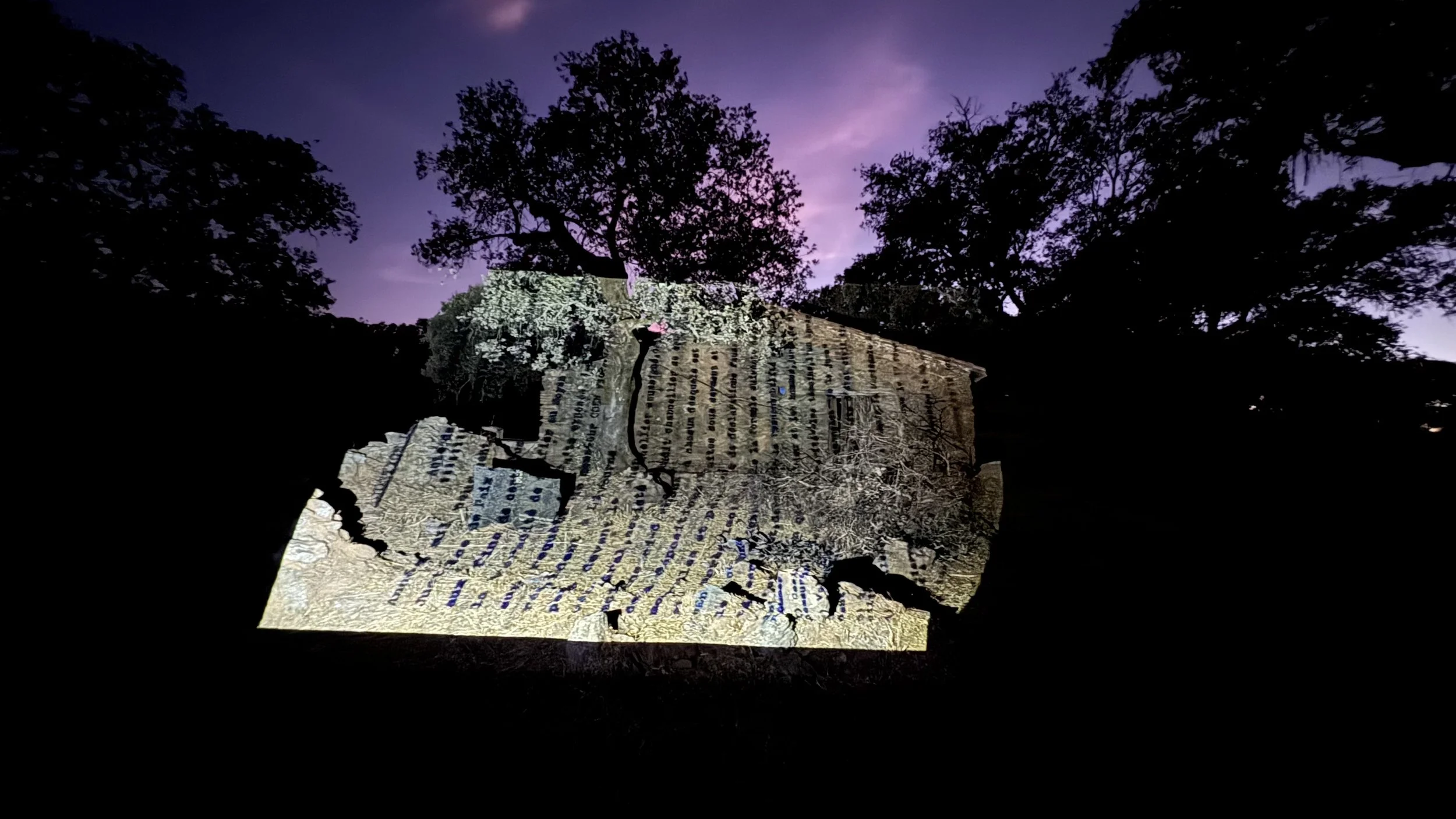 LINEAGE PROJECT: Time-based projection on ancient ruins