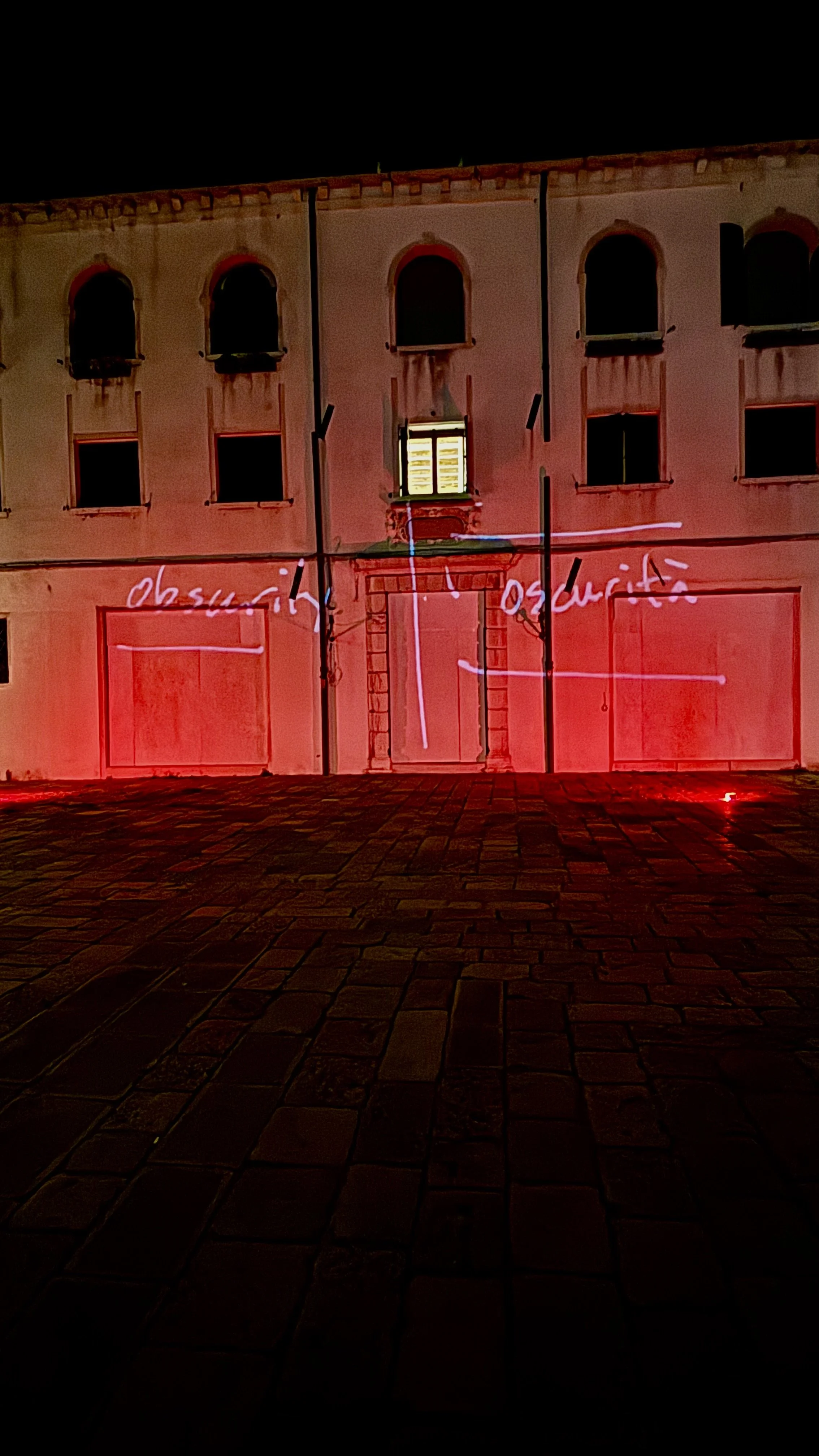 "Darkness": Time-based projections — Campo San Giacomo