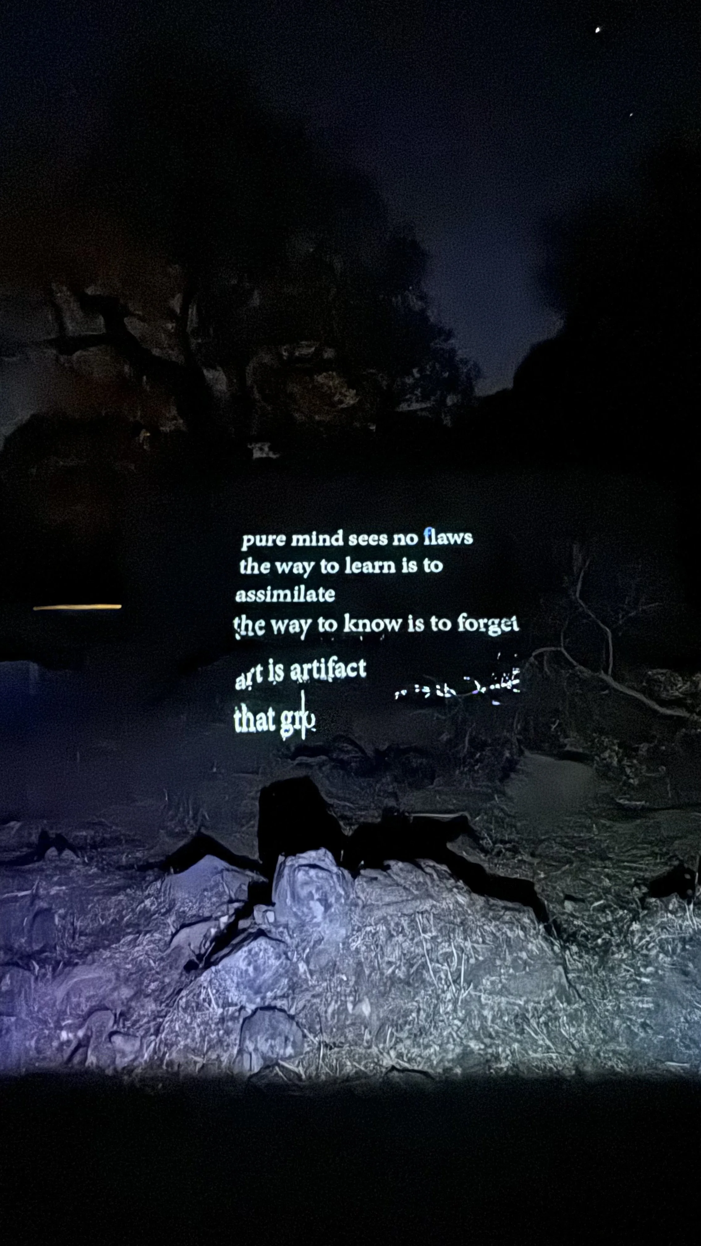 "XX": Time-based projection on ancient ruins
