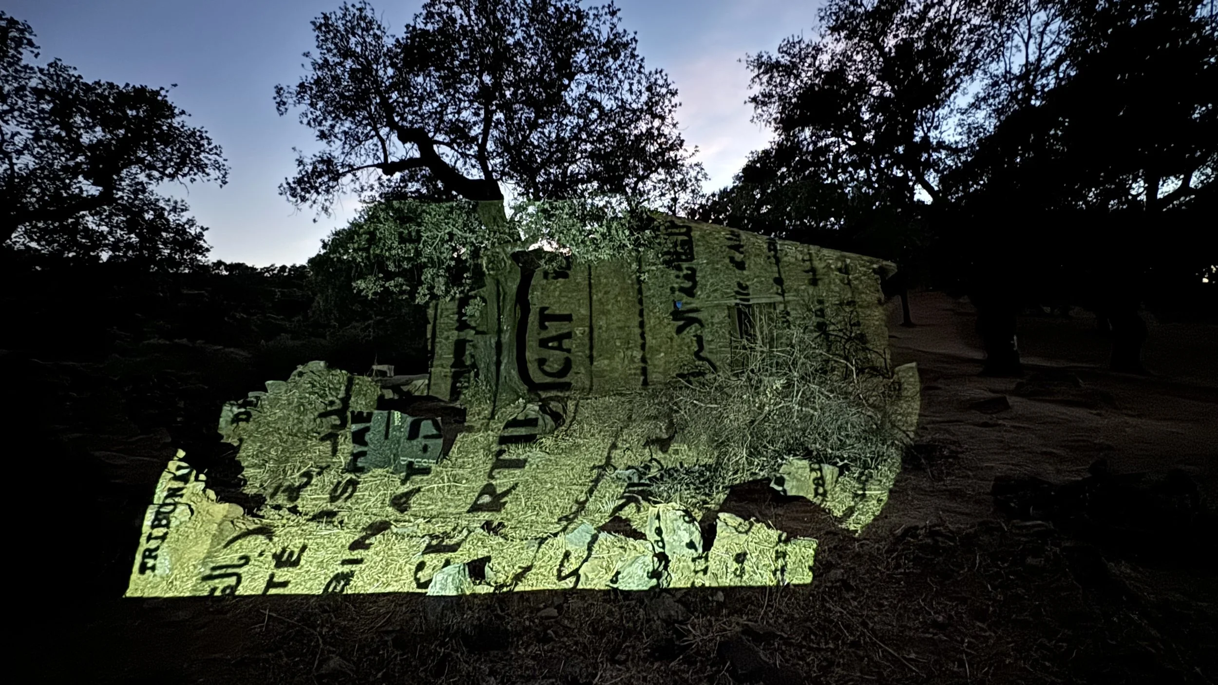 LINEAGE PROJECT: Time-based projection on ancient ruins