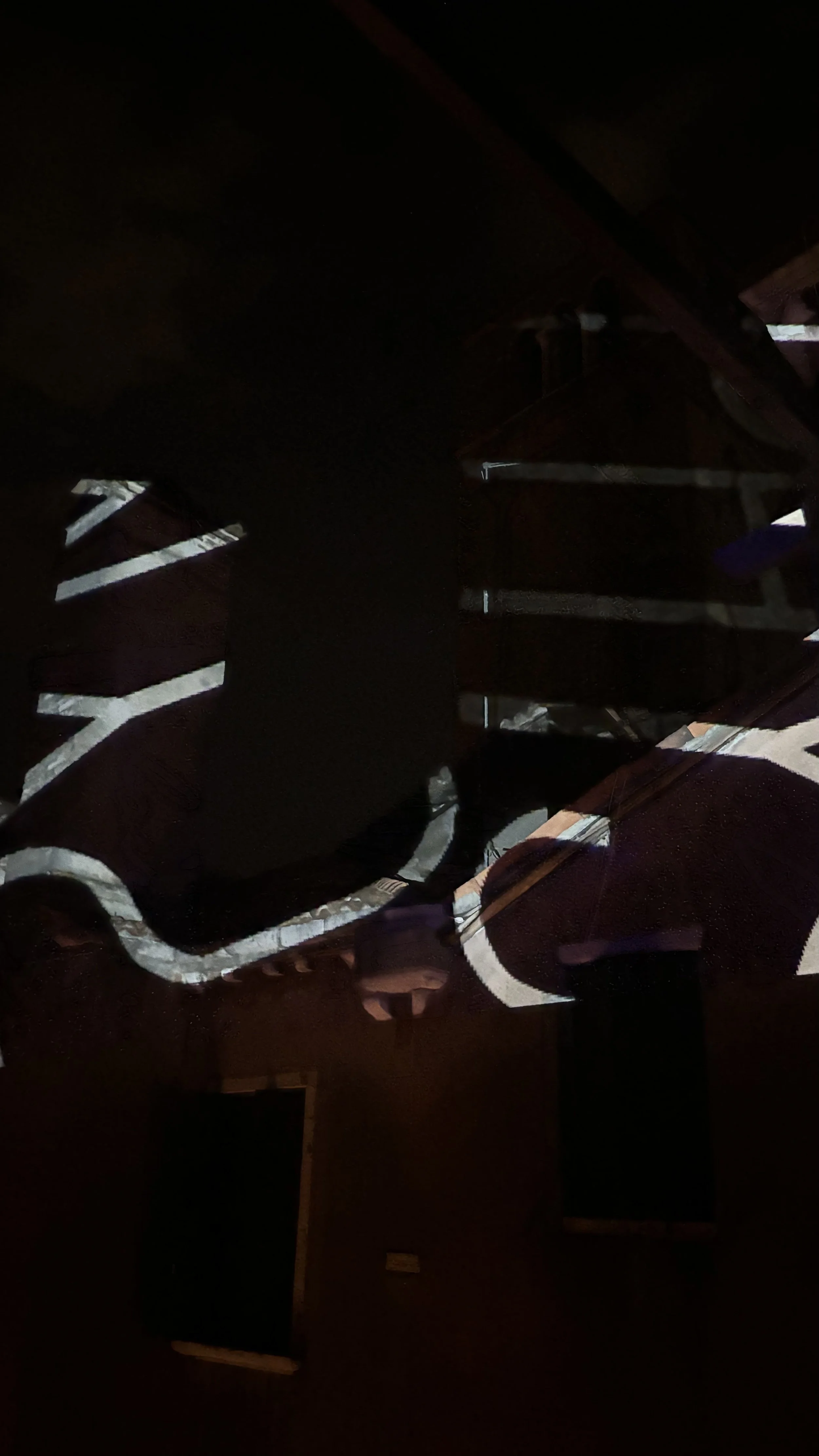 Dada-ist venetian rooftop dreamscape — time based projections
