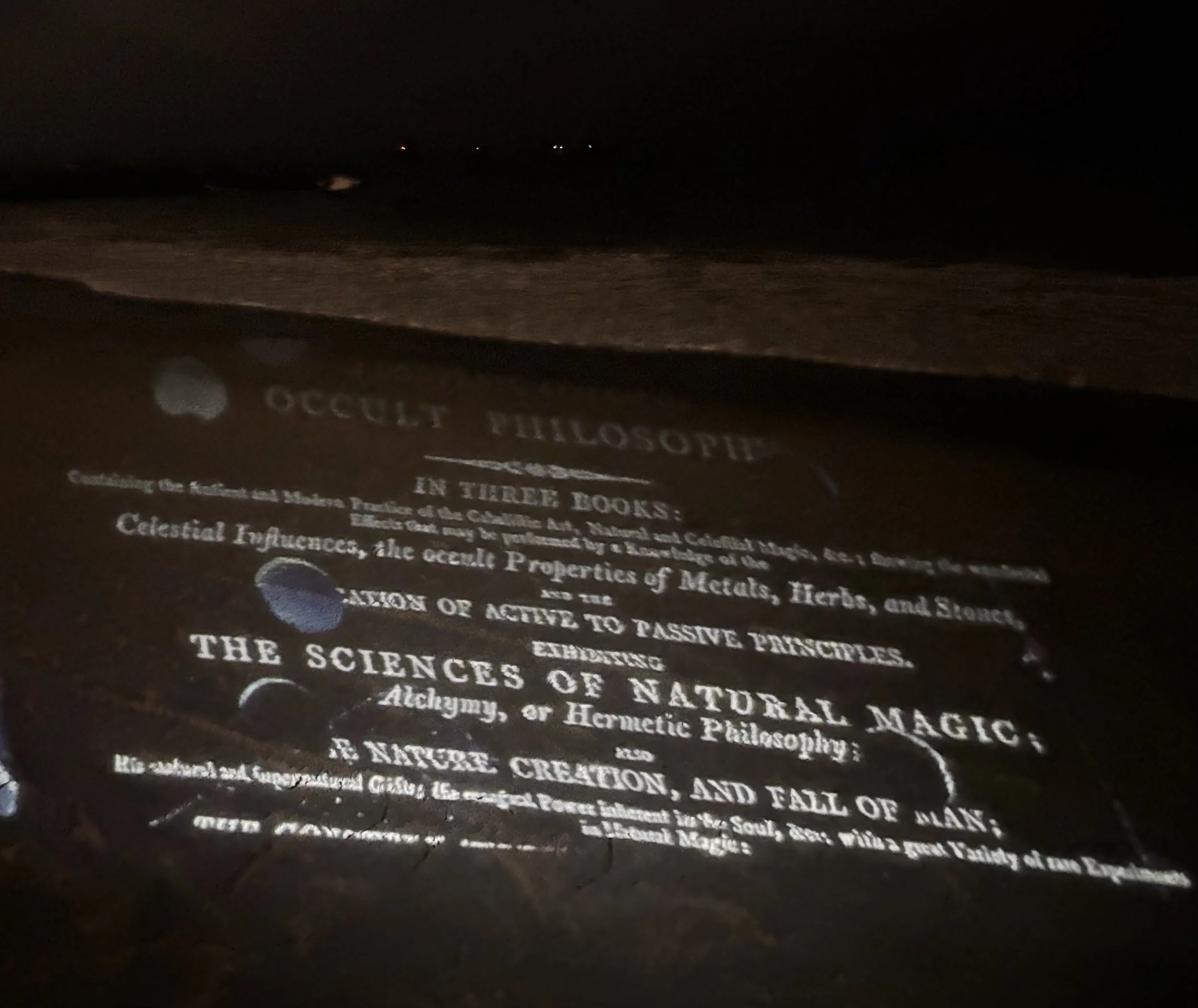 Time-based projection — ocean, sand.