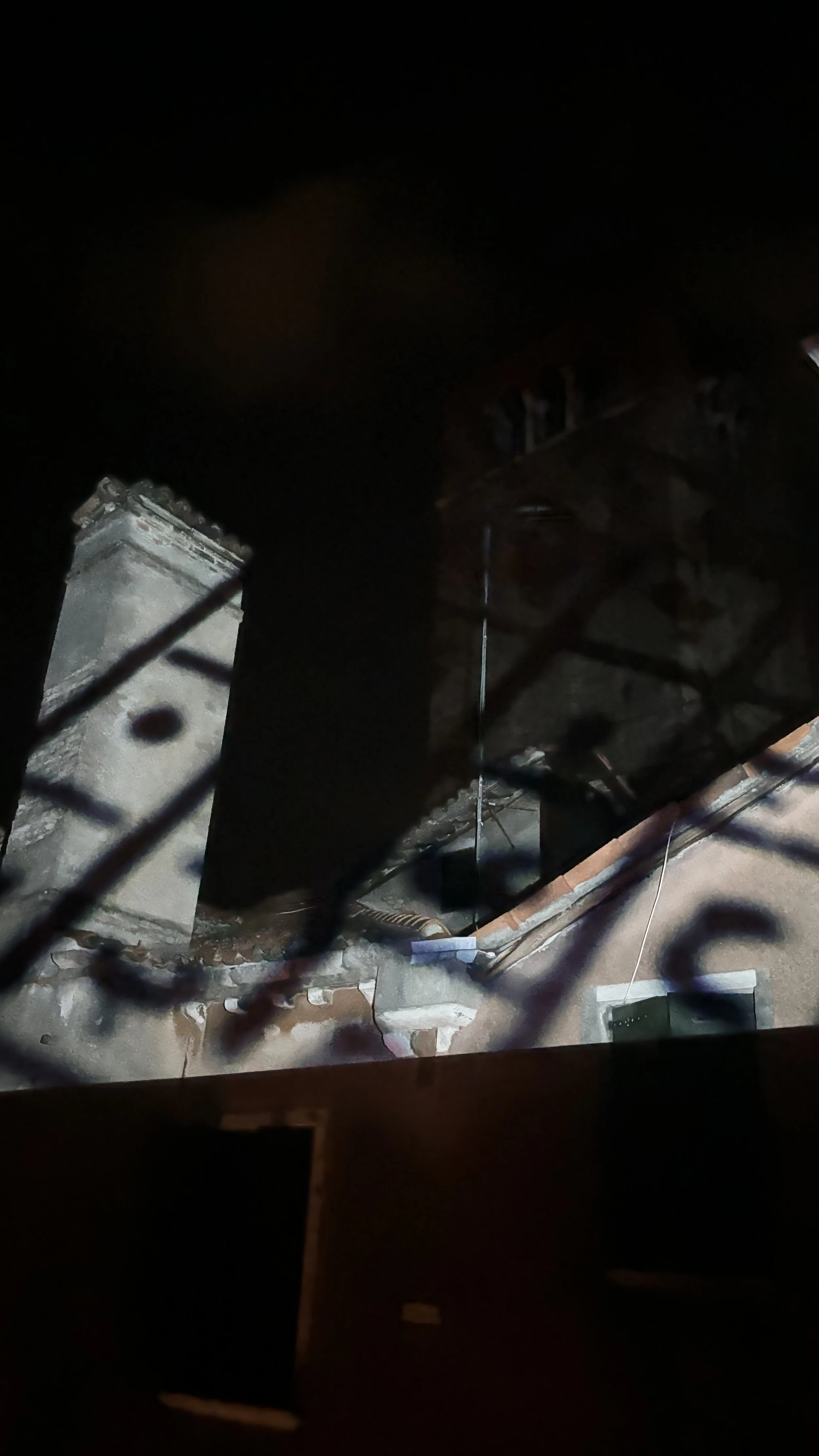 Dada-ist venetian rooftop dreamscape — time based projections