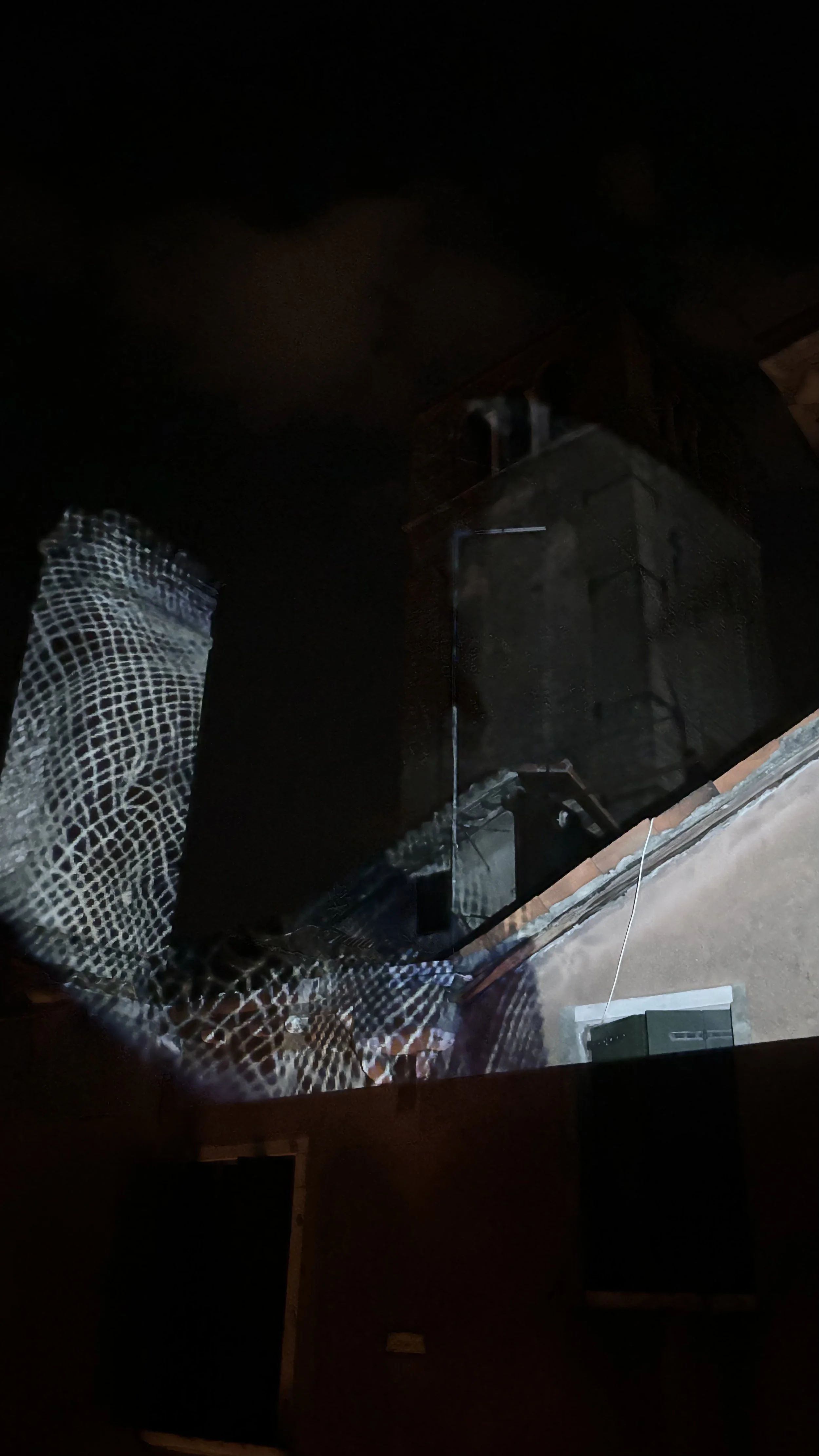 Dada-ist venetian rooftop dreamscape — time based projections