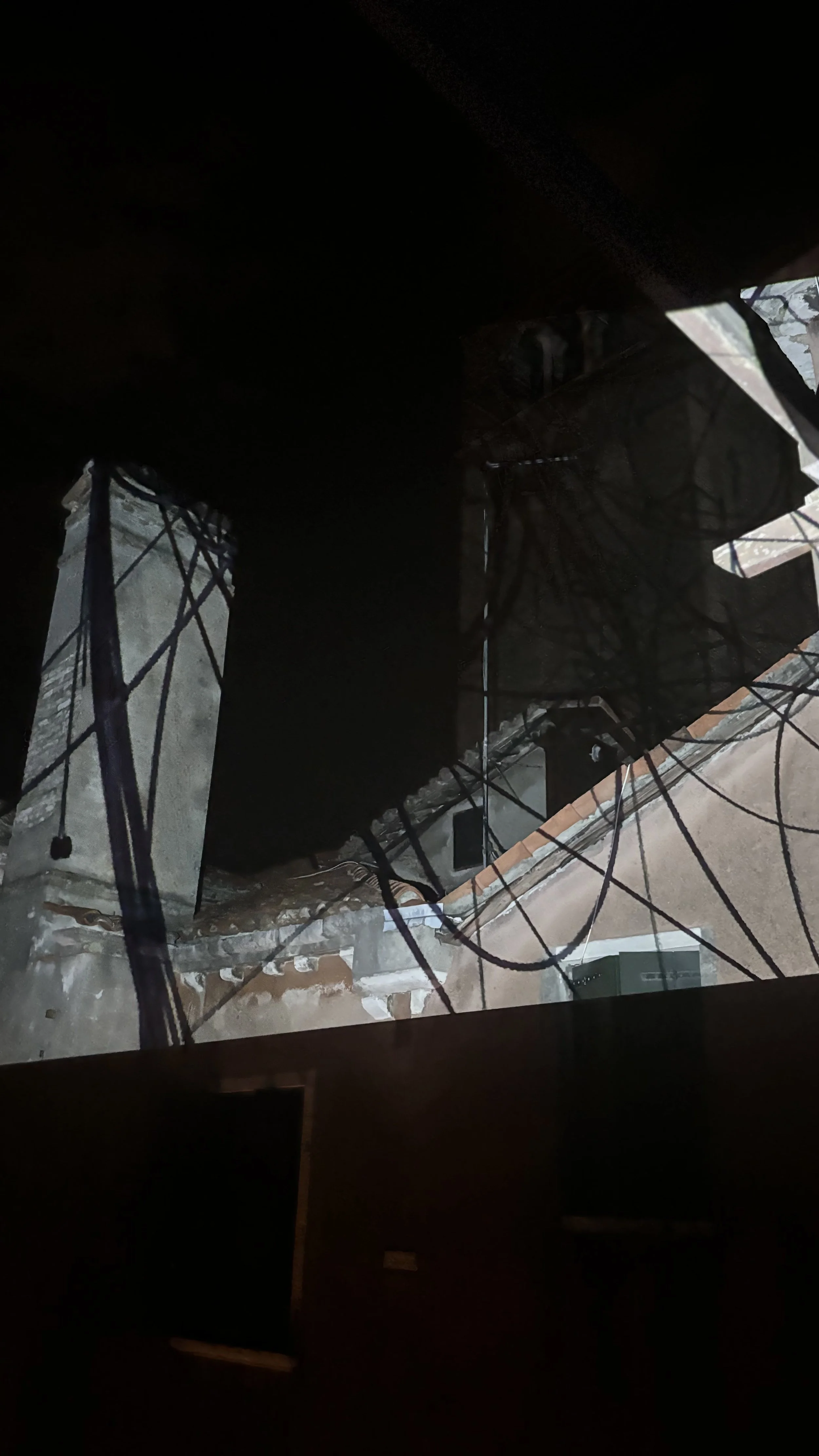 Dada-ist venetian rooftop dreamscape — time based projections