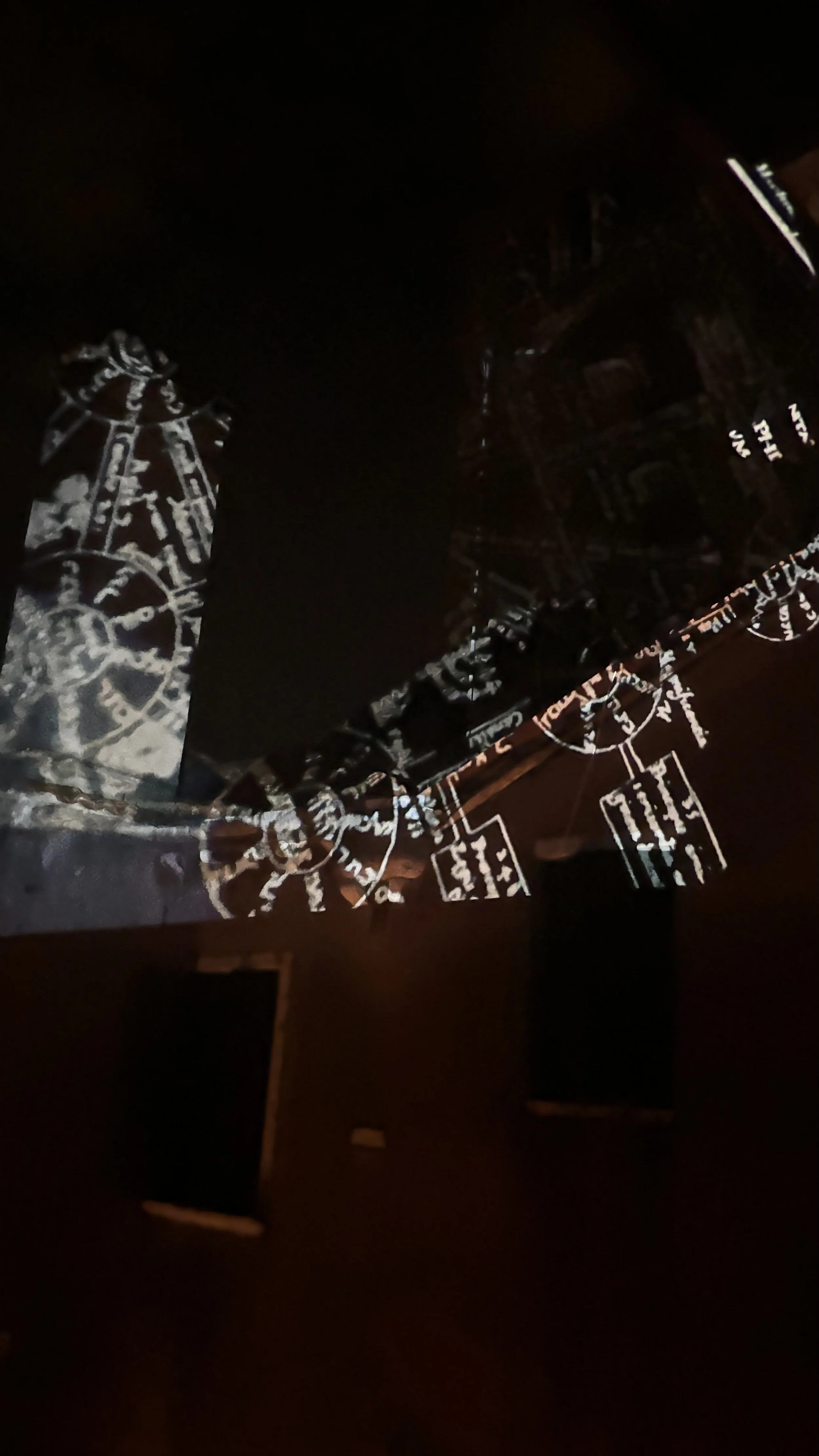 Dada-ist venetian rooftop dreamscape — time based projections