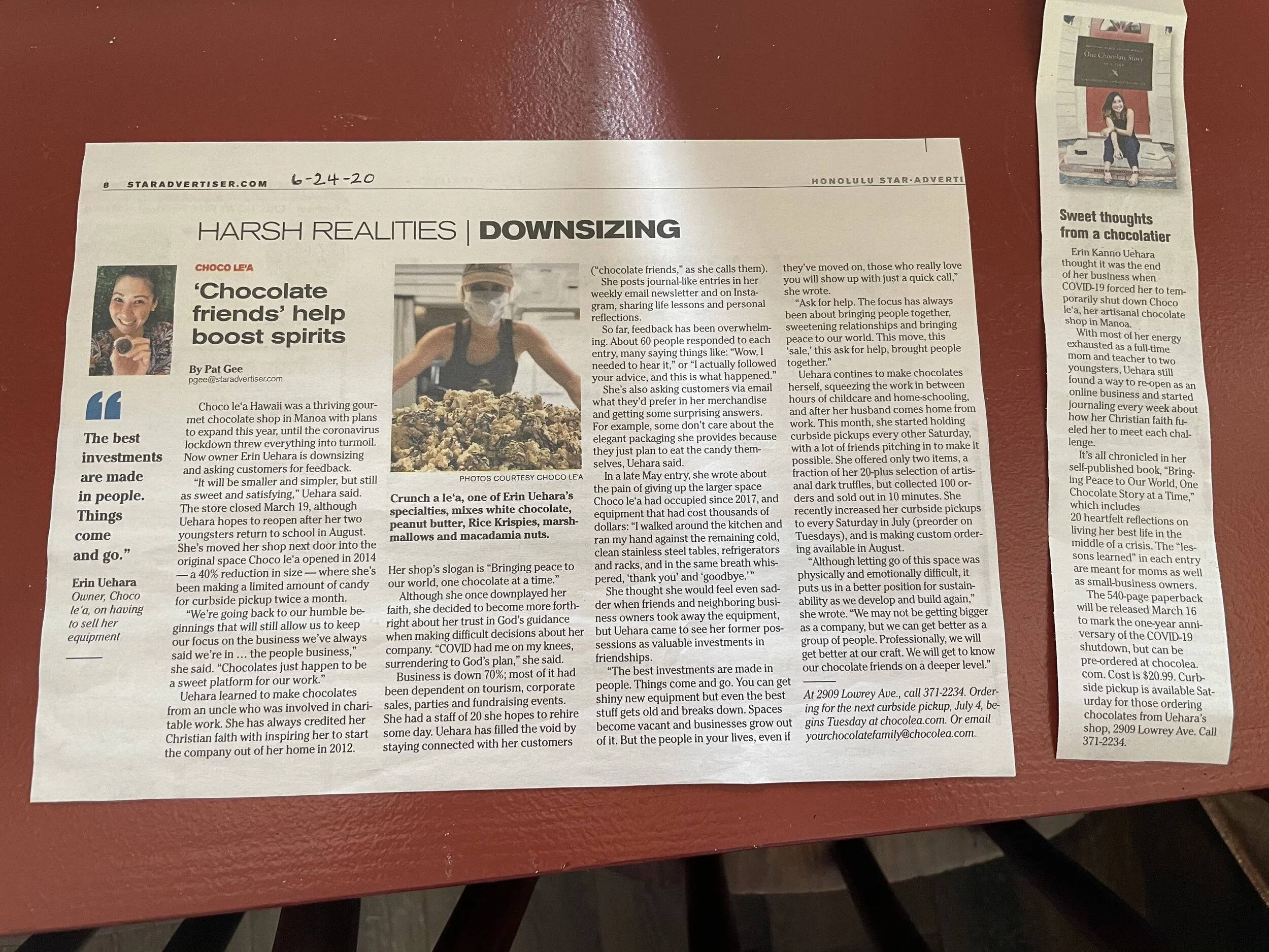 Star Advertiser Article