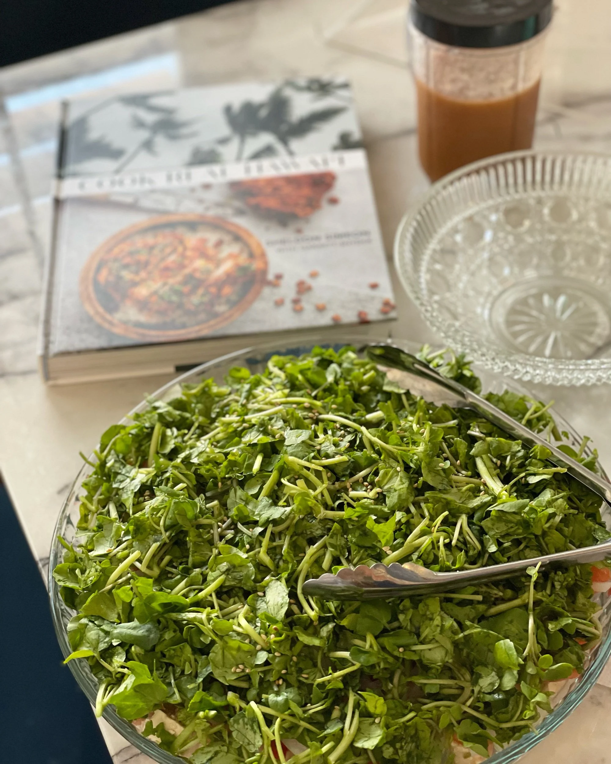 Tofu Watercress Salad