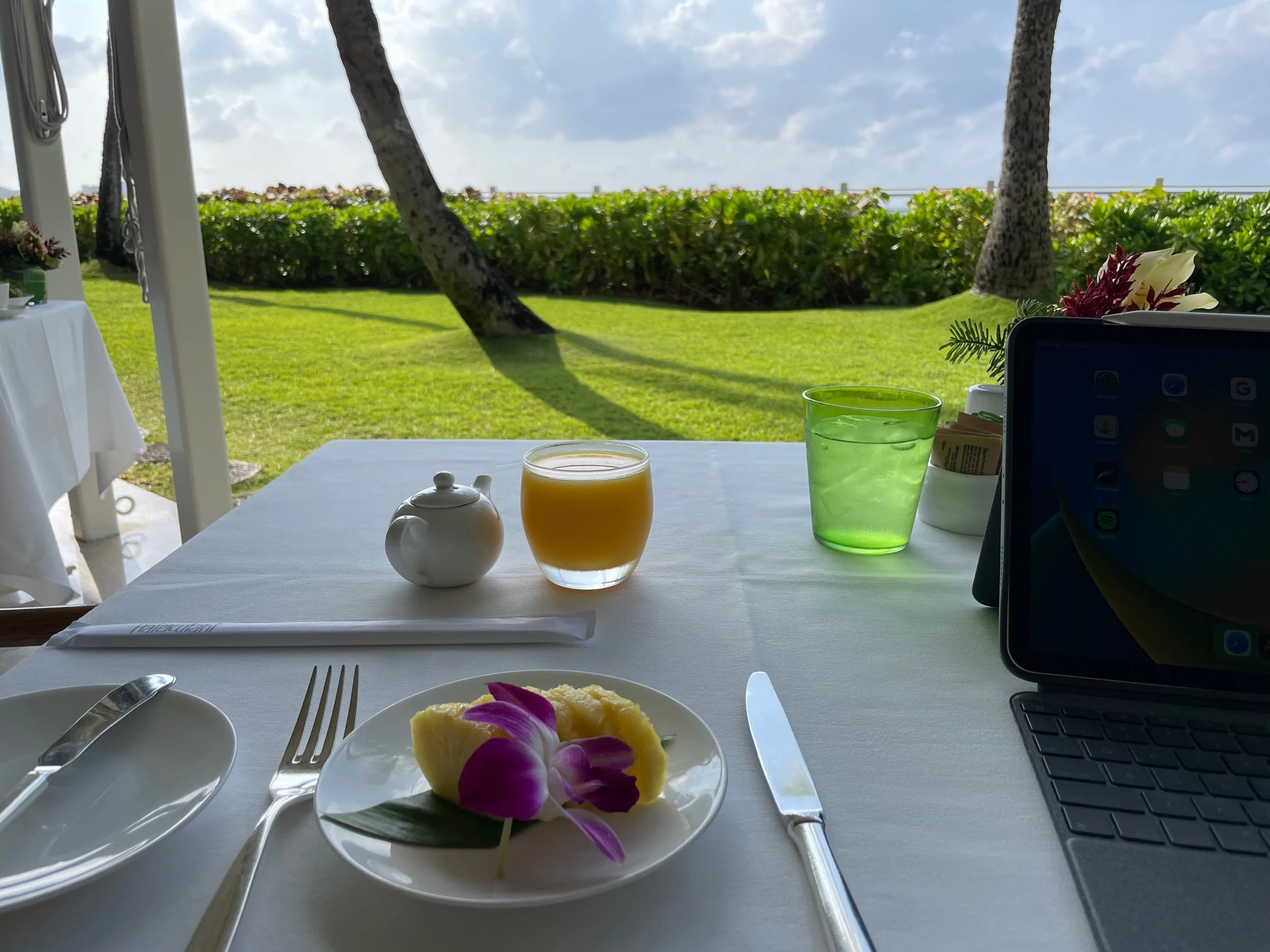 Orchids at the Halekulani Hotel
