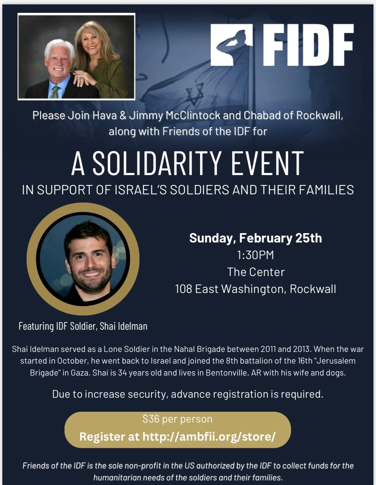 FIDF- Israel Solidarity Event