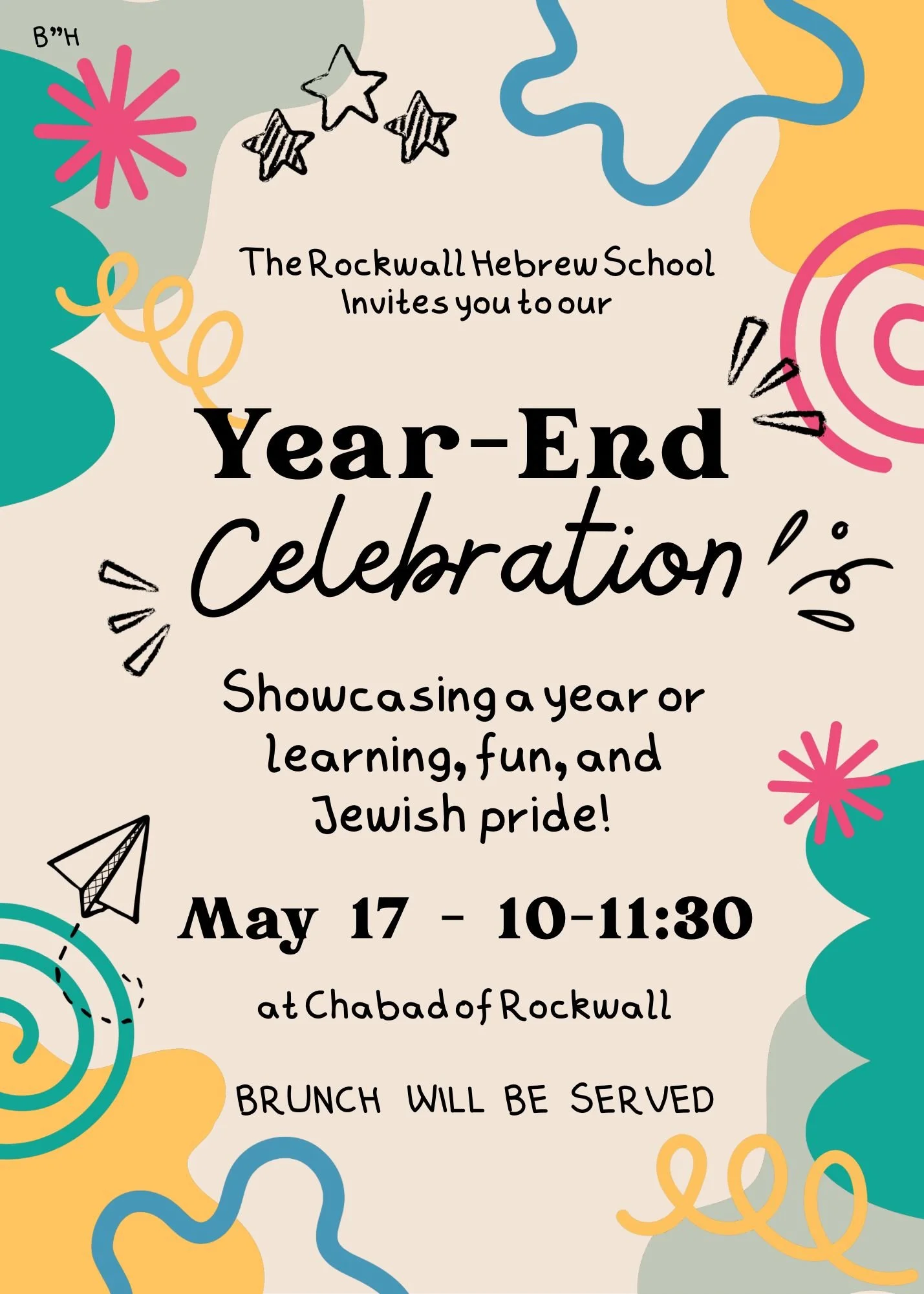 Hebrew School End of Year Celebration